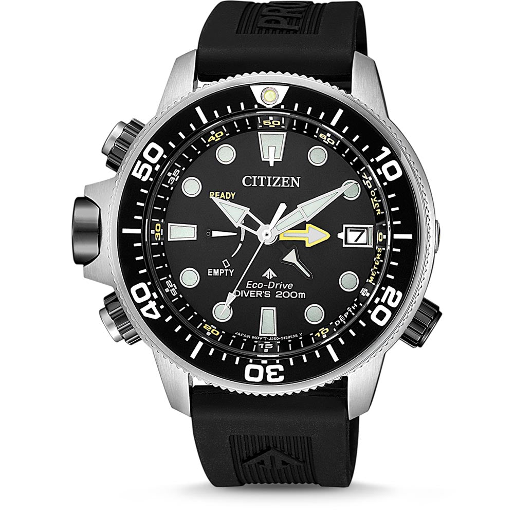 Citizen Eco-Drive Diver Marine Promaster Men's Watch Black BN2036-14E