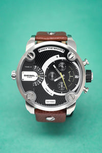 Thumbnail for Diesel Men's Chronograph Watch Little Daddy Brown - Watches & Crystals