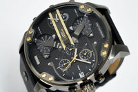 Thumbnail for Diesel Men's Chronograph Watch Mr Daddy 2.0 Black Gold DZ7348 - Watches & Crystals
