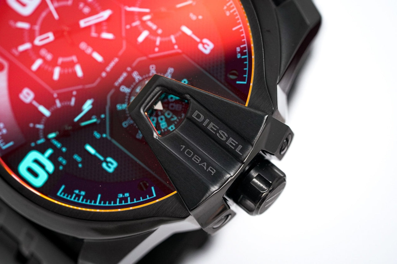 Diesel Men's Chronograph Watch Uber Chief Black - Watches & Crystals