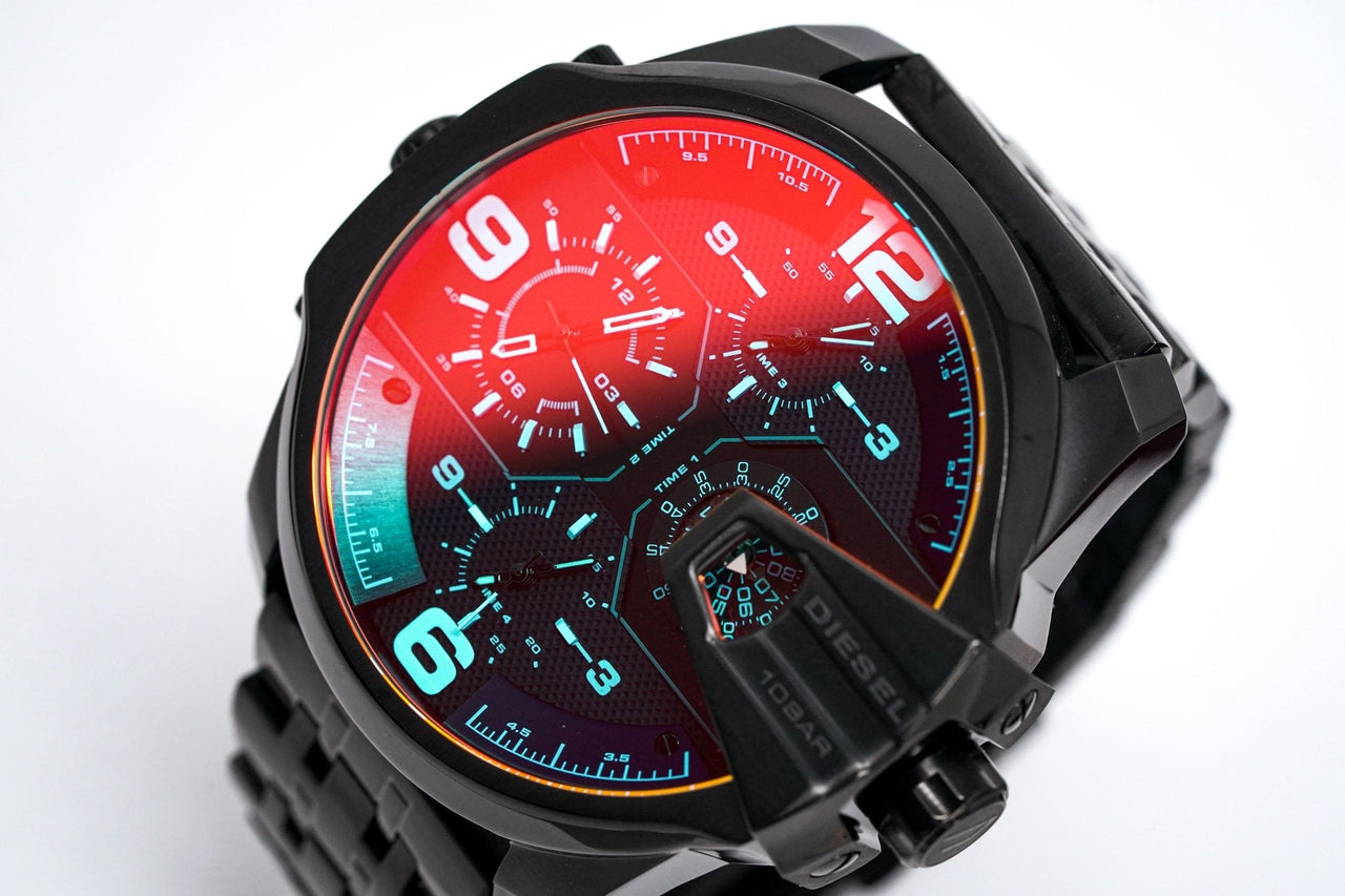 Diesel Men's Chronograph Watch Uber Chief Black - Watches & Crystals