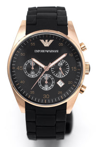 Thumbnail for Emporio Armani Ladies Sportivo Chronograph Watch Rose Gold PVD AR5906 - Watches & Crystals