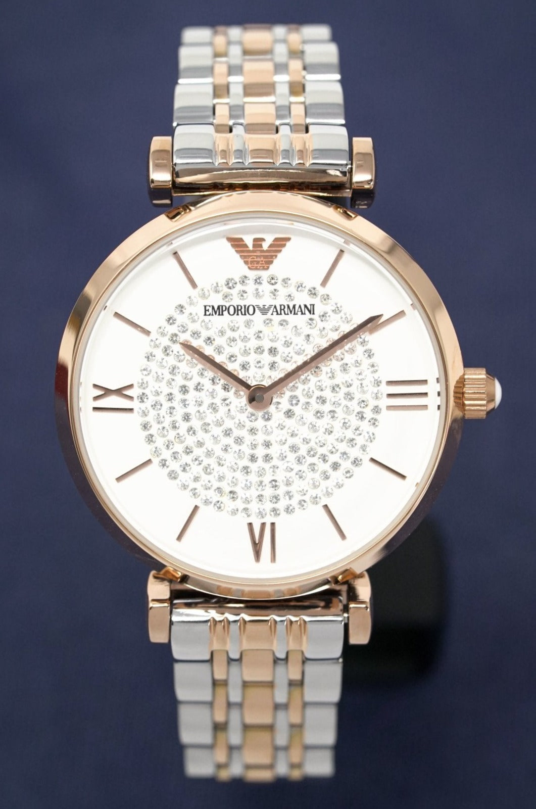 Emporio Armani Ladies T-Bar Gianni Watch Two Tone AR1926 - Watches & Crystals