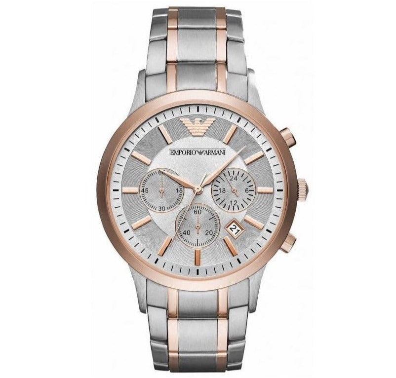 Emporio Armani Men's Chronograph Watch Renato Rose Gold AR11077 - Watches & Crystals