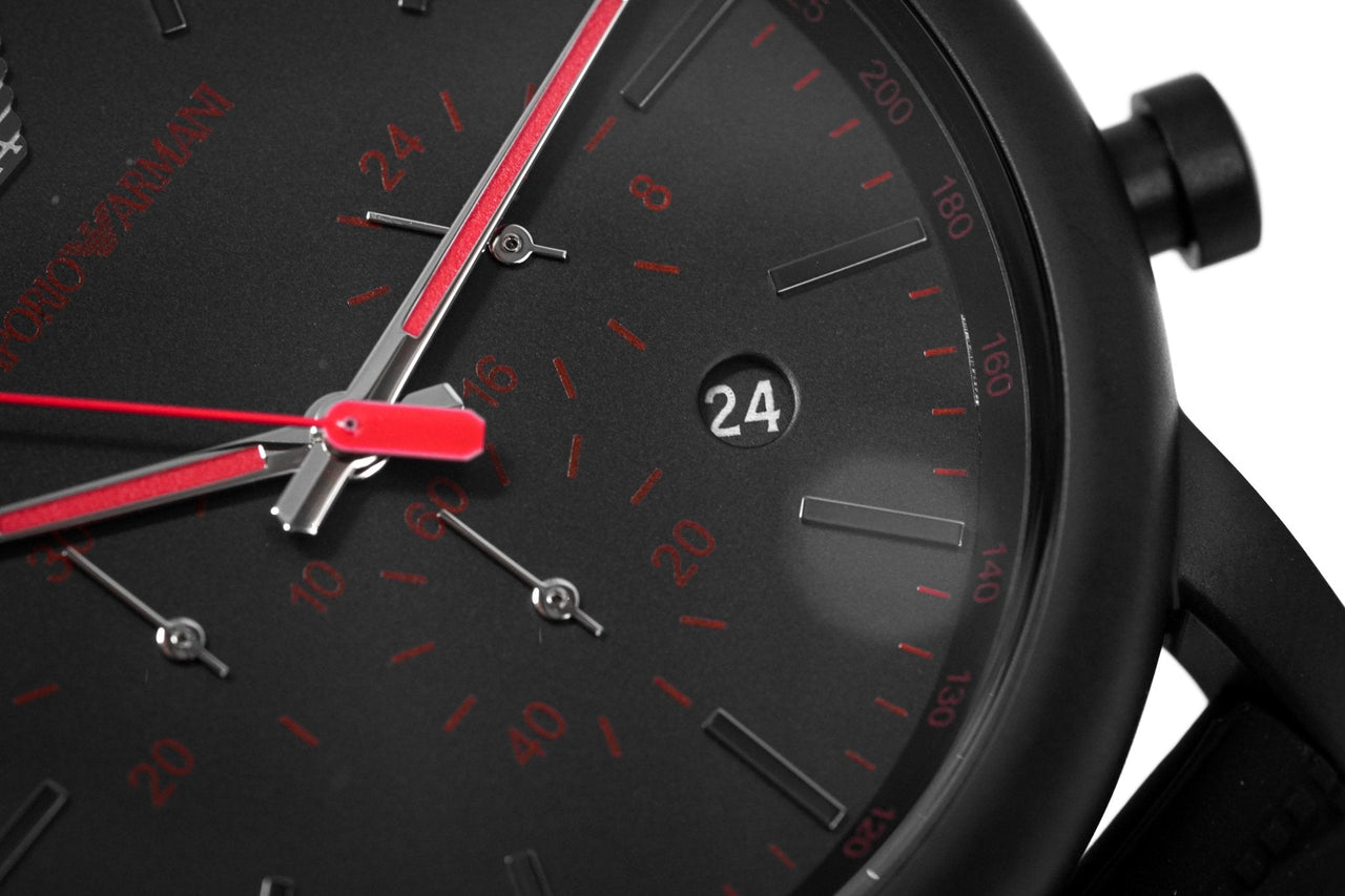 Emporio Armani Men's Luigi Chronograph Watch Black PVD AR11024 - Watches & Crystals