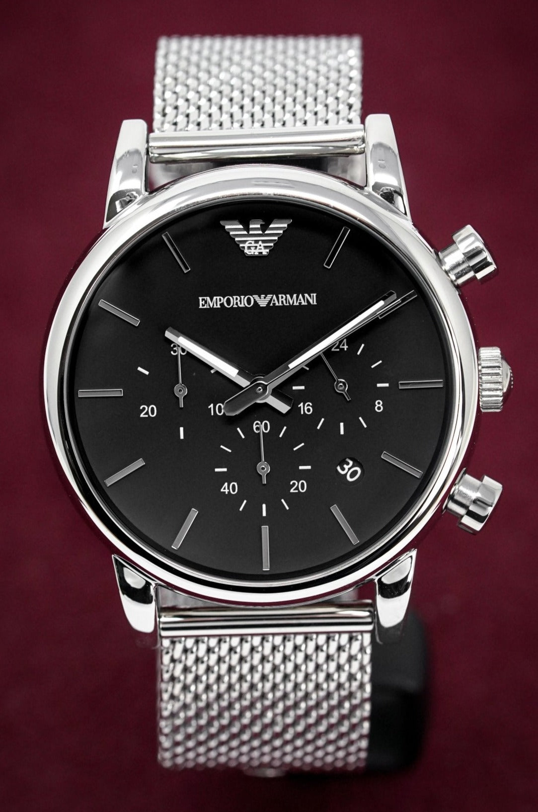 Emporio Armani Men's Luigi Chronograph Watch Mesh AR1811 - Watches & Crystals