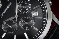 Thumbnail for Emporio Armani Men's Renato Chronograph Watch Black AR2447 - Watches & Crystals