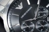 Thumbnail for Emporio Armani Men's Renato Chronograph Watch Black AR2460 - Watches & Crystals