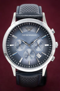 Thumbnail for Emporio Armani Men's Renato Chronograph Watch Blue AR2473 - Watches & Crystals