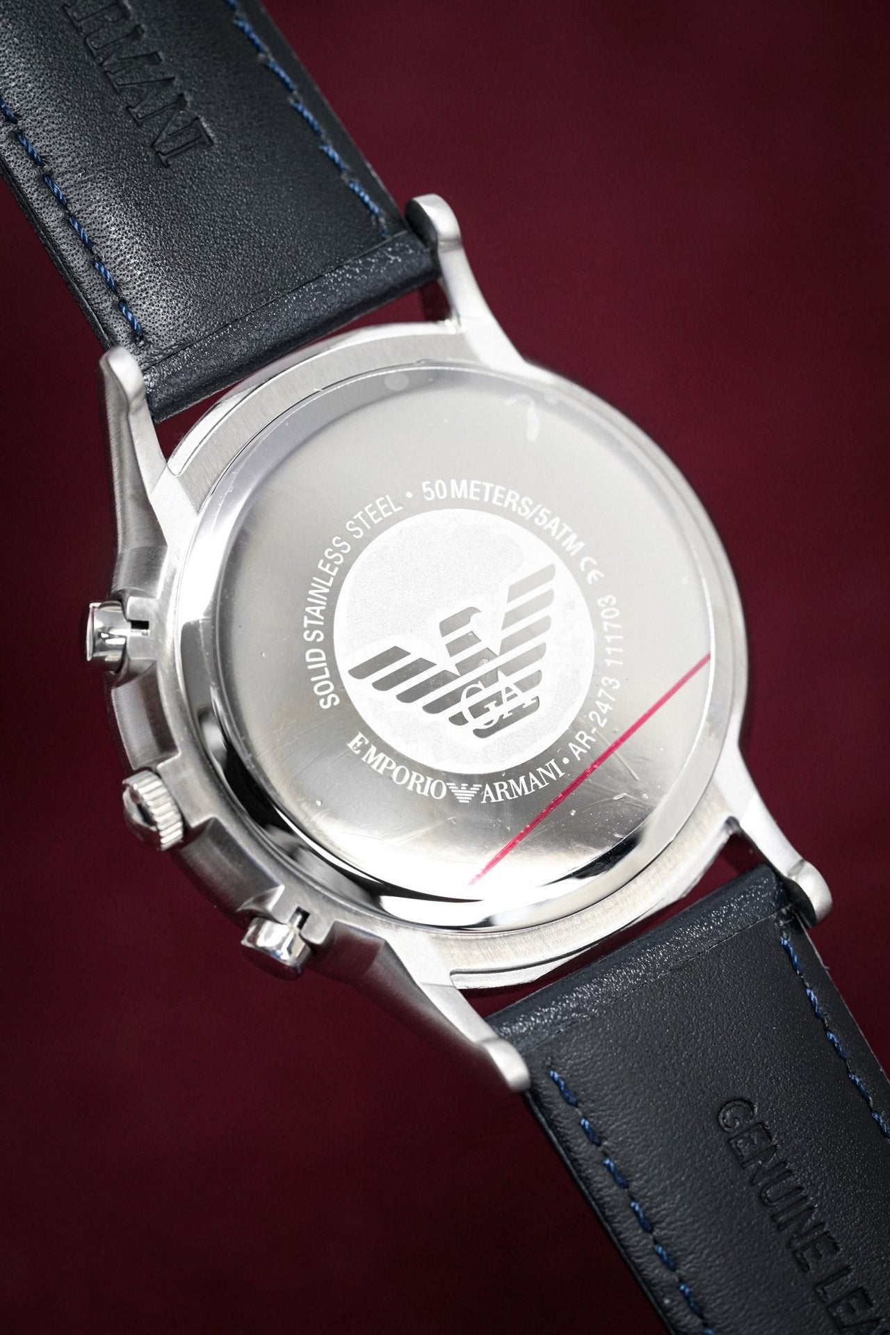 Emporio Armani Men's Renato Chronograph Watch Blue AR2473 - Watches & Crystals