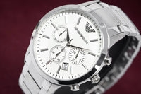 Thumbnail for Emporio Armani Men's Renato Chronograph Watch Steel AR2458 - Watches & Crystals