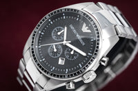 Thumbnail for Emporio Armani Men's Sportivo Chronograph Watch Steel AR0585 - Watches & Crystals