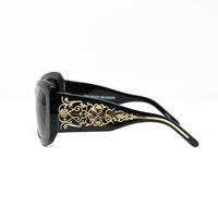 Thumbnail for Erickson Beamon Sunglasses Oversized Black Gold With Dark Grey Lenses 8EB2C1BLACK - Watches & Crystals
