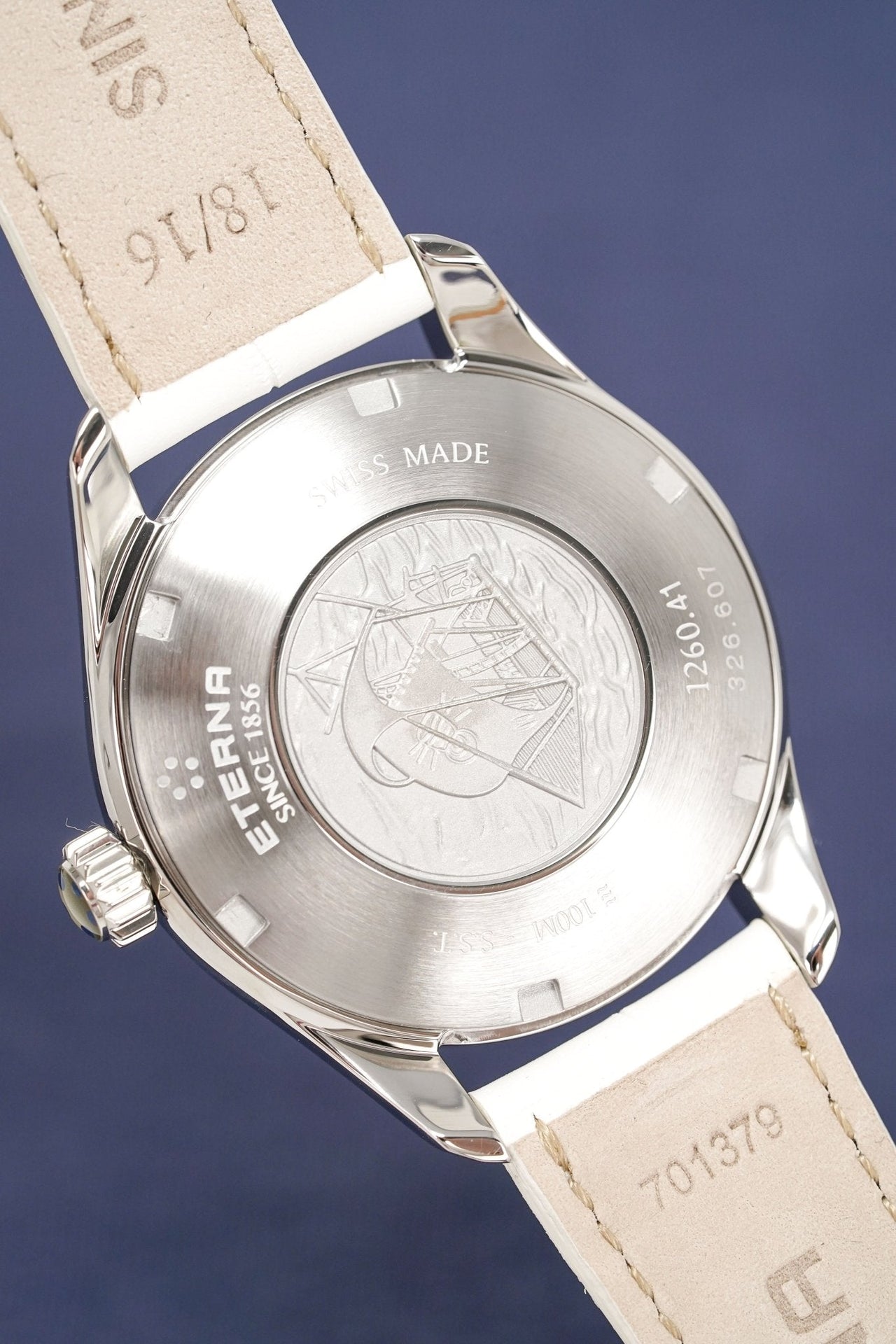 Eterna Watch Ladies KonTiki Steel Diamond Leather Automatic 1260.41.66.1379 - Watches & Crystals