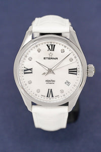 Thumbnail for Eterna Watch Ladies KonTiki Steel Diamond Leather Automatic 1260.41.66.1379 - Watches & Crystals