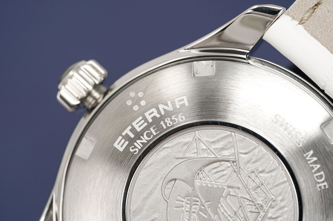 Eterna Watch Ladies KonTiki Steel Diamond Leather Automatic 1260.41.66.1379 - Watches & Crystals