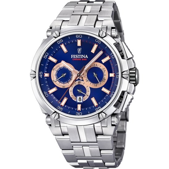 Festina Watch Blue Chrono Bike Stainless Steel F20327-4 - Watches & Crystals