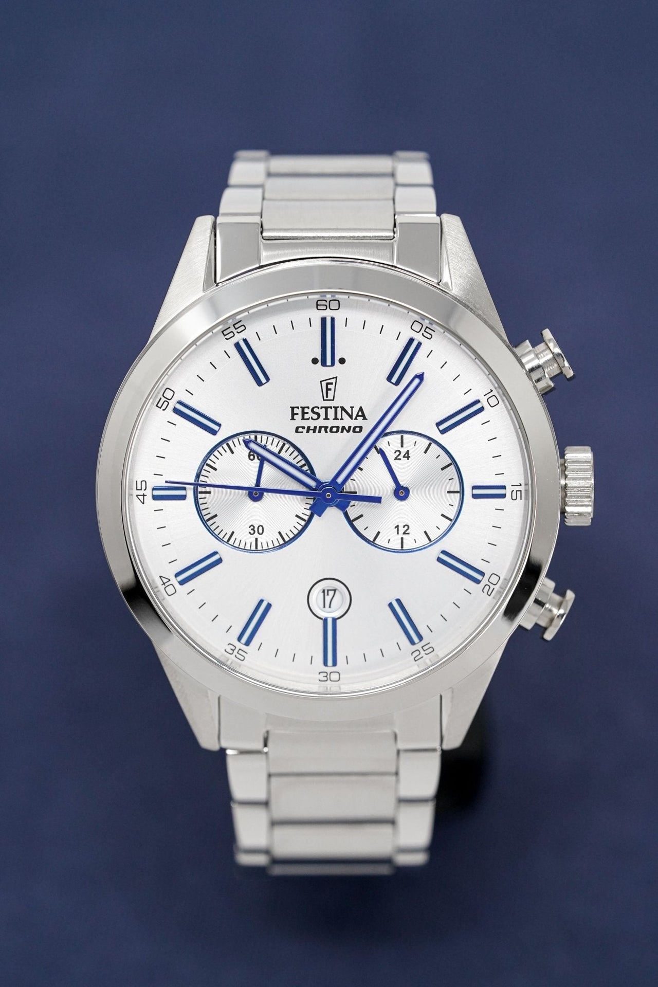 Festina Watch Silver Chrono Stainless Steel F16826-A - Watches & Crystals