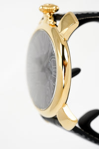 Thumbnail for Gaga Milano Slim 46mm Unisex Watch Brazil Yellow Gold - Watches & Crystals
