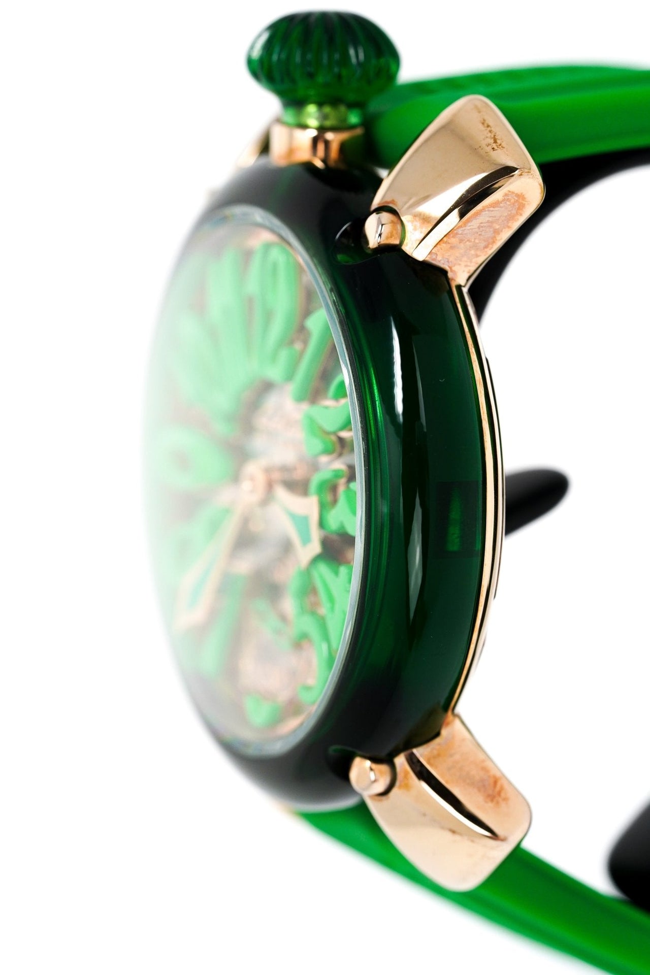 Gagà Milano Watch Manuale 48mm Crystal Green 6091.01 - Watches & Crystals