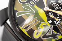 Thumbnail for Gaga Milano Watch Slim 46 Black PVD Green Camo - Watches & Crystals