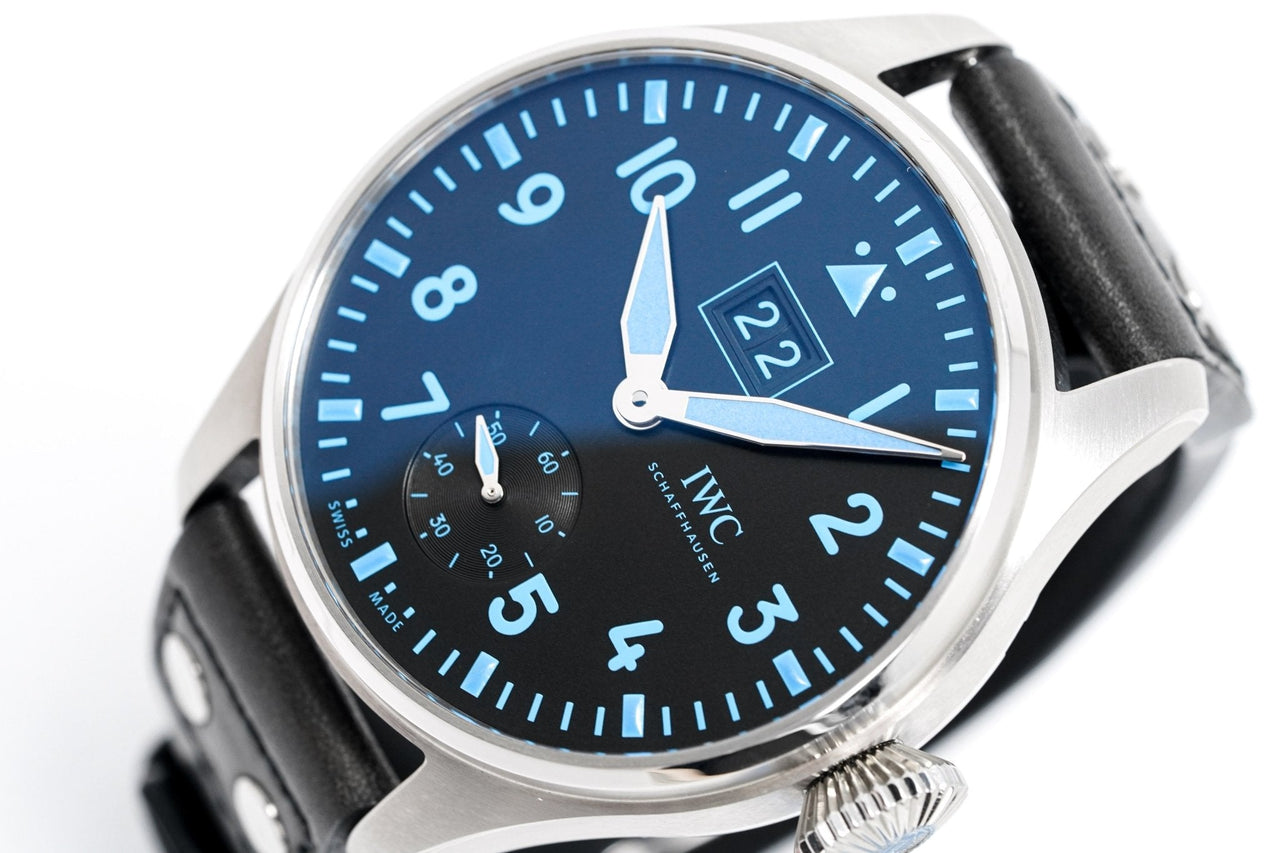 IWC SCHAFFHAUSEN BIG PILOT WATCH BIG DATE BUCHERER BLUE - Watches & Crystals