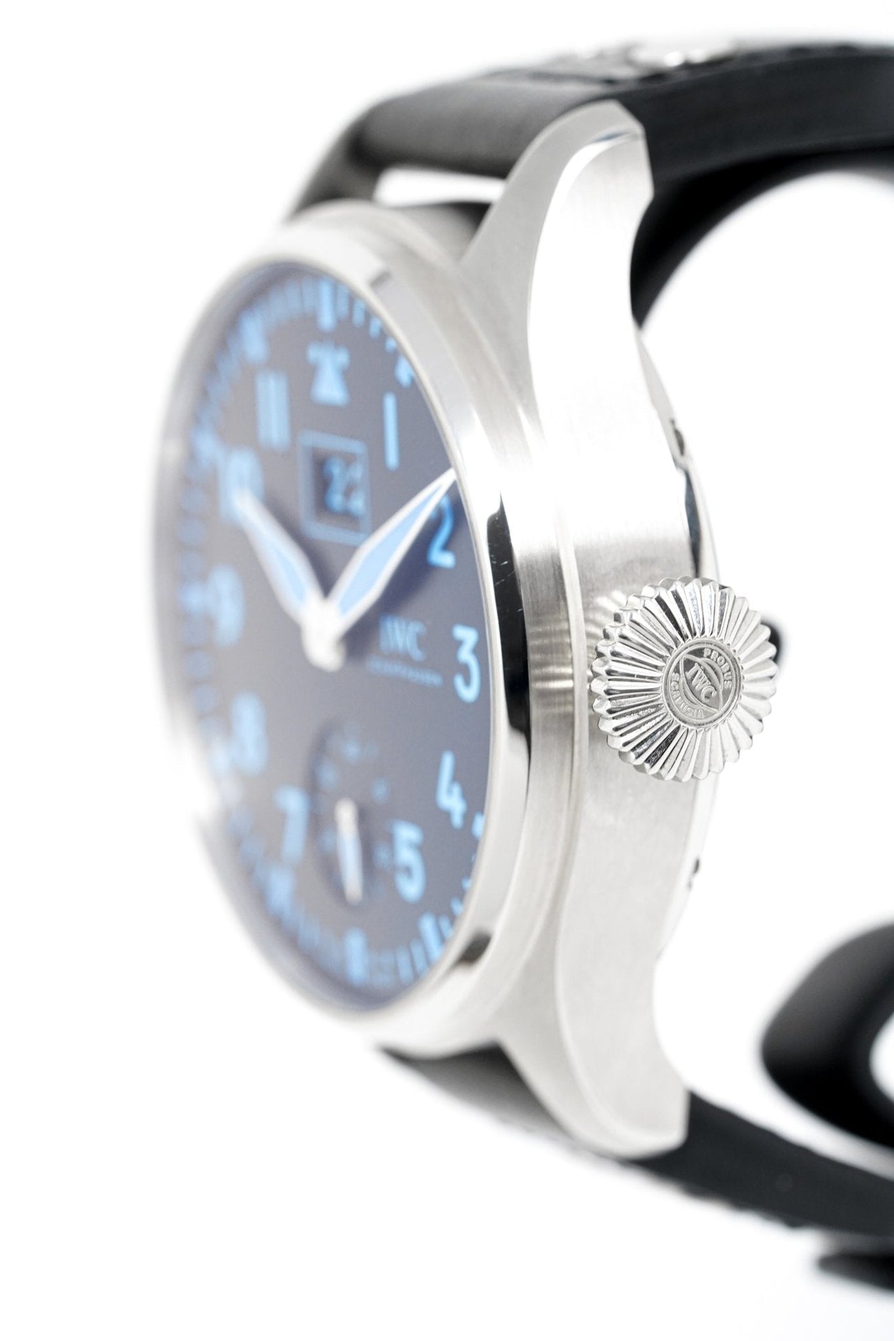 IWC SCHAFFHAUSEN BIG PILOT WATCH BIG DATE BUCHERER BLUE - Watches & Crystals