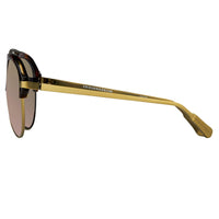 Thumbnail for Kris Van Assche Sunglasses Classic Tortoiseshell Matte Bronze and Red Revo Lenses Category 3 - KVA74C5SUN - Watches & Crystals