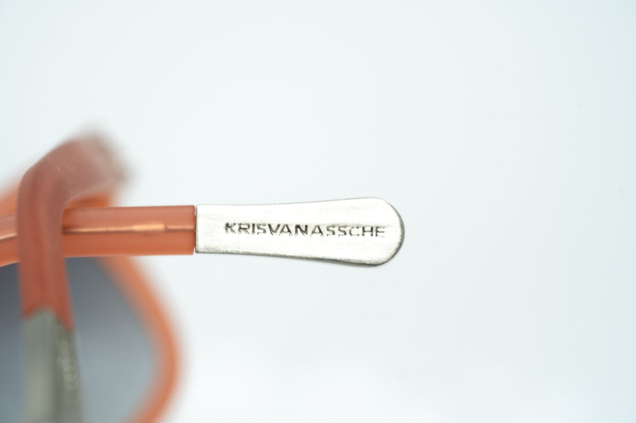 Kris Van Assche Sunglasses with D-frame Rubberised Orange and Grey Lenses - KVA47C4SUN - Watches & Crystals