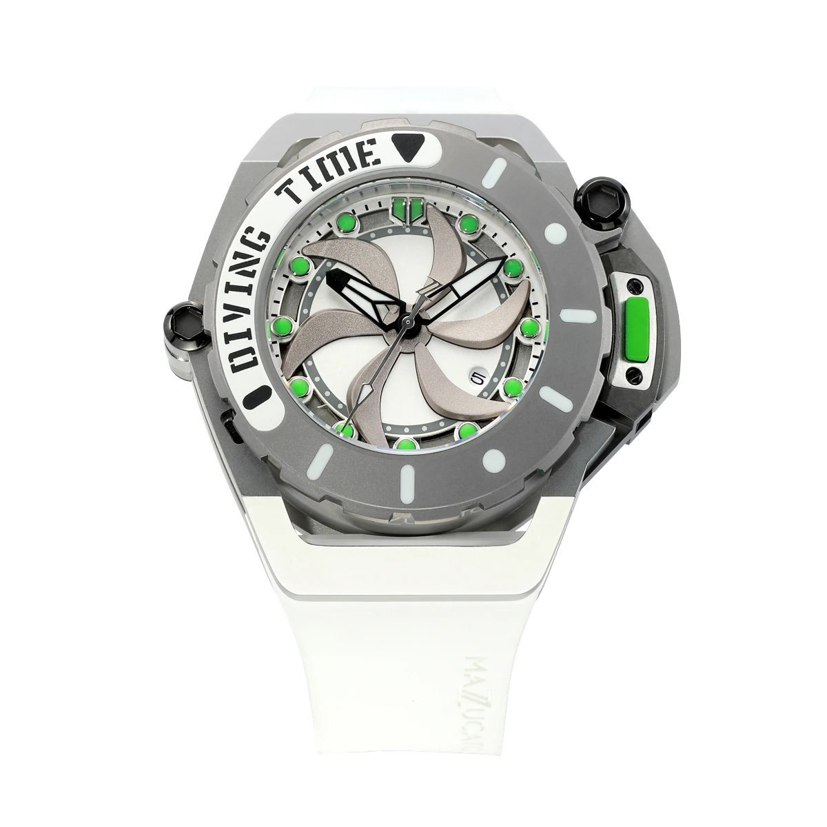 Mazzucato RIM Scuba White Green - Watches & Crystals