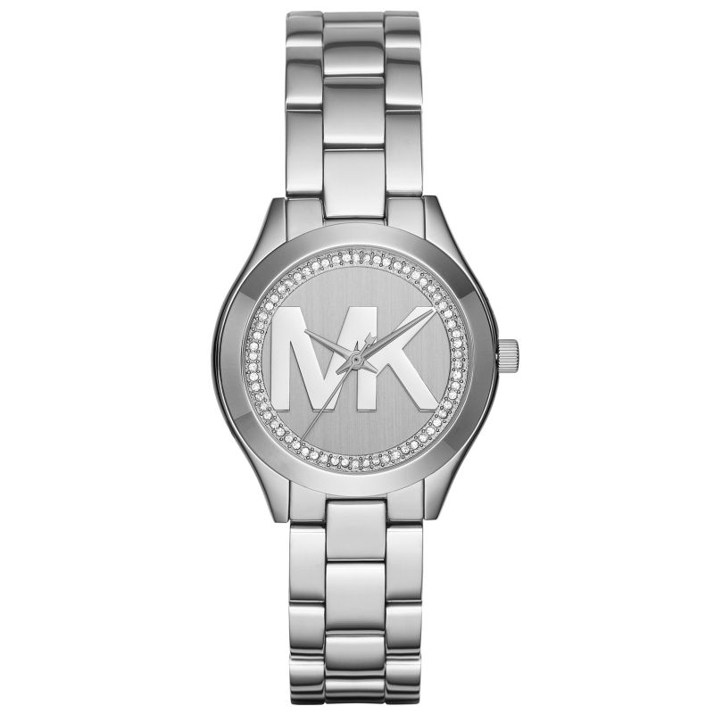 Michael Kors Ladies Watch Mini Slim Runway Silver MK3548 - Watches & Crystals
