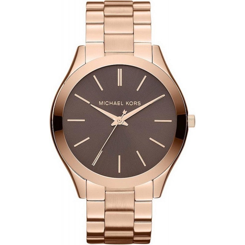 Michael Kors Ladies Watch Slim Runway Rose Gold MK3181 - Watches & Crystals