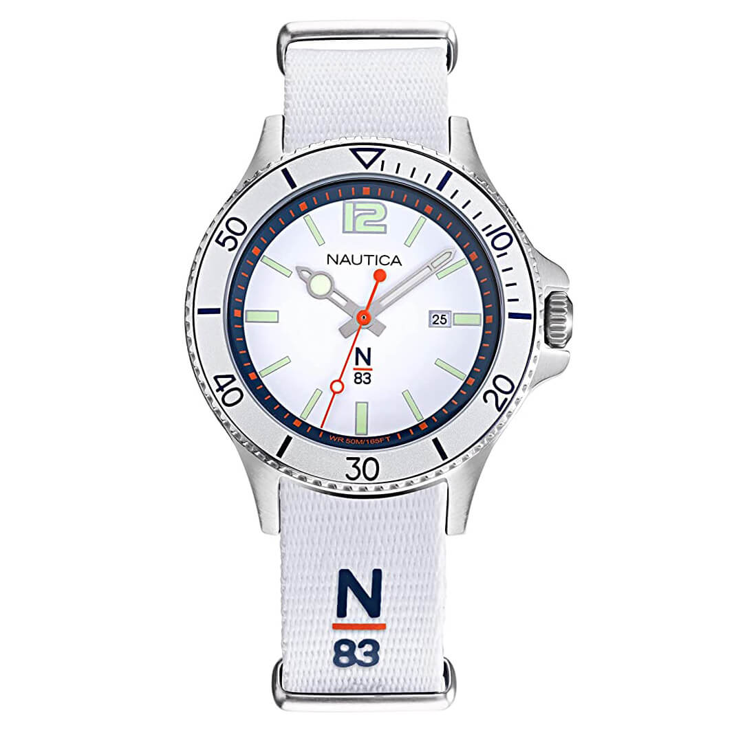 Nautica Men's Watch N-83 Accra Beach White NAPABS906 - Watches & Crystals
