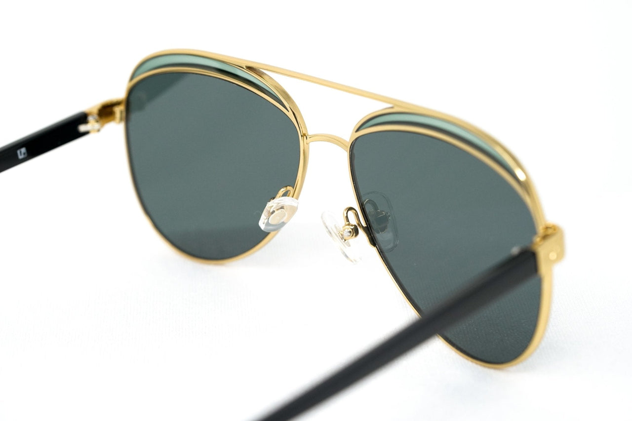 NO 21 Sunglasses Gold and Green - Watches & Crystals