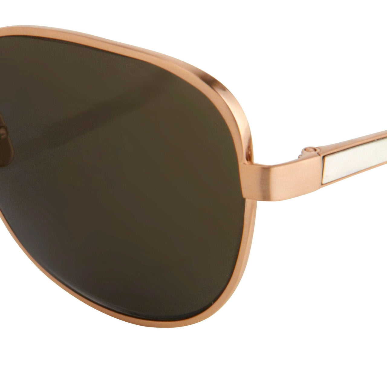 Oscar De La Renta Sunglasses Oversized Frame Rose Gold and Green Lenses Category 3 - ODLR32C2SUN - Watches & Crystals