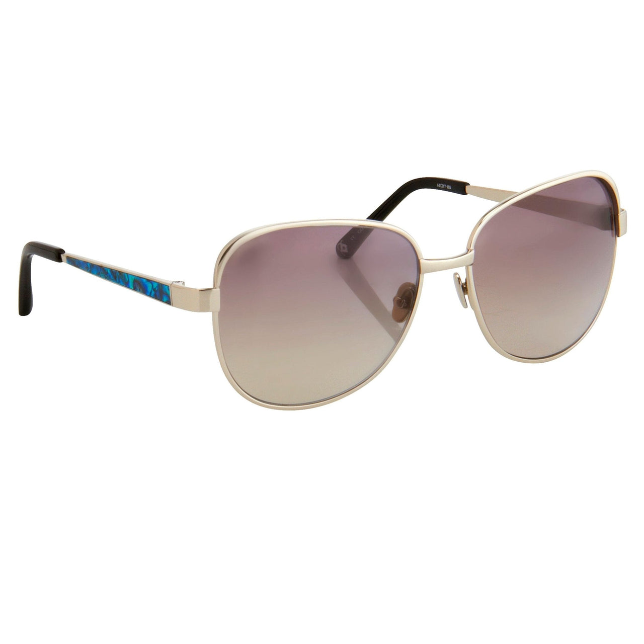 Oscar De La Renta Sunglasses Oversized Frame Silver and Grey Lenses - ODLR32C3SUN - Watches & Crystals
