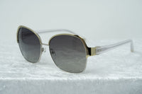Thumbnail for Oscar De La Renta Sunglasses Oversized Frame Silver Light Oyster Enamel With Grey Lenses - ODLR50C3SUN - Watches & Crystals