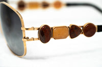 Thumbnail for Oscar De La Renta Women Sunglasses Gemstones Oval Rose Gold and Grey Lenses - ODLR8C3SUN - Watches & Crystals