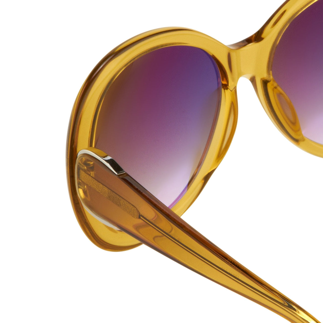 Oscar De La Renta Women Sunglasses Oversized Frame Yellow and Brown Graduated Lenses - ODLR46C4SUN - Watches & Crystals