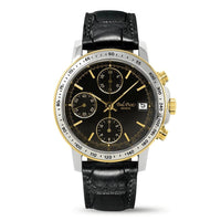 Thumbnail for Paul Picot Men's Watch Chronosport Chronograph Black 18K Gold P7005322.332-A - Watches & Crystals