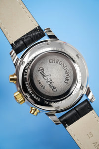 Thumbnail for Paul Picot Men's Watch Chronosport Chronograph Salmon P7032.20.574 - Watches & Crystals