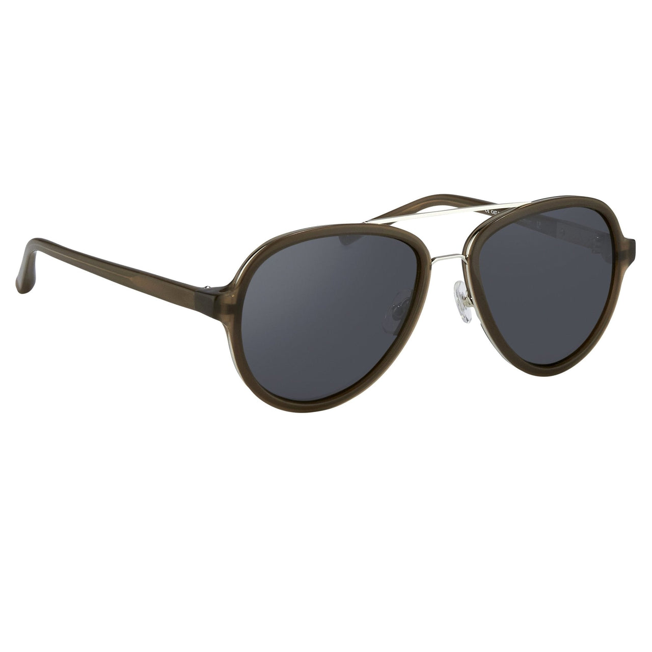 Phillip Lim Sunglasses Brown Silver and Fog Green Lenses Category 3 - PL16C32SUN - Watches & Crystals