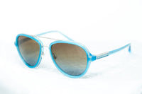 Thumbnail for Phillip Lim Sunglasses Turquoise Brushed Silver and Brown Lenses Category 3 - PL16C27SUN - Watches & Crystals
