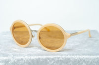 Thumbnail for Phillip Lim Sunglasses with Round Apricot Brushed Gold and Dark Brown Lenses - PL11C15SUN - Watches & Crystals