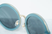 Thumbnail for Phillip Lim Sunglasses with Round Blue Brushed Gold and Navy Blue Lenses - PL11C16SUN - Watches & Crystals