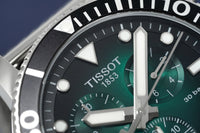 Thumbnail for Tissot Chronograph Watch SEASTAR 1000 Green Mesh T1204171109100 - Watches & Crystals