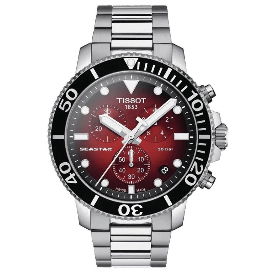 Tissot Chronograph Watch SEASTAR 1000 Red T1204171142100 - Watches & Crystals