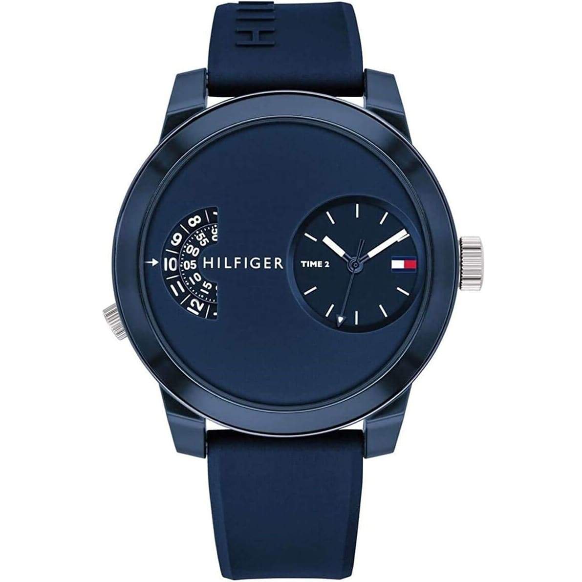 Tommy Hilfiger Men's Watch Denim Sport Dual Time Blue 1791556 - Watches & Crystals