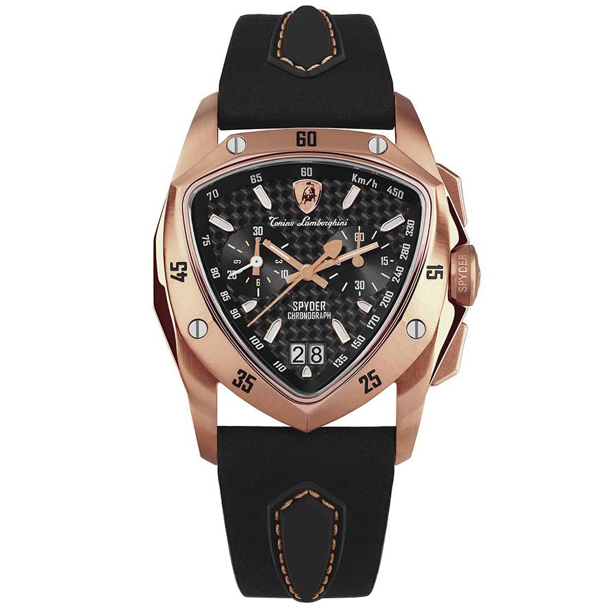 Tonino Lamborghini Men's Chronograph Watch New Spyder Rose Gold TLF-A13-8 - Watches & Crystals
