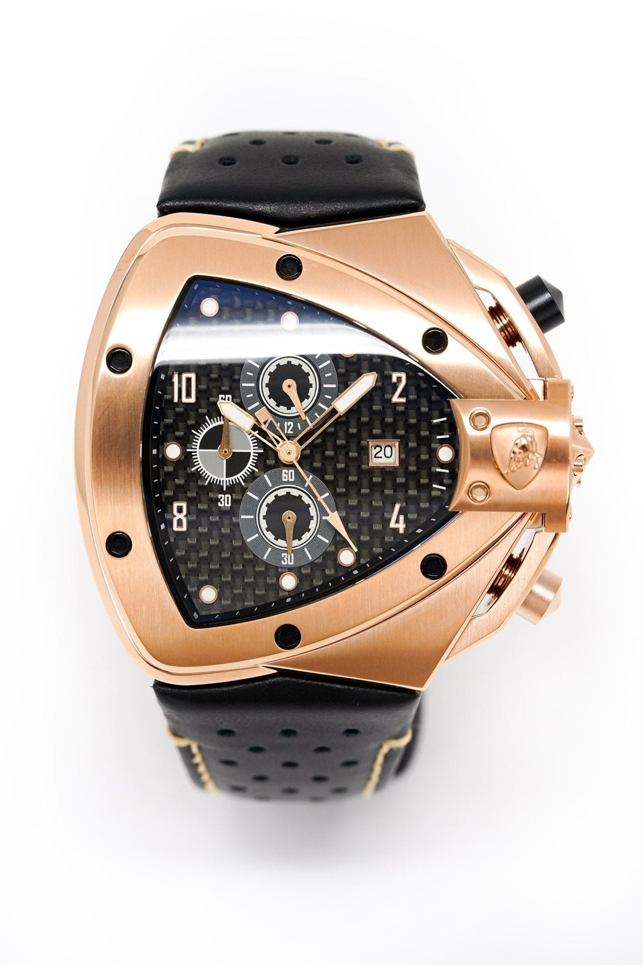 Tonino Lamborghini Men's Chronograph Watch Spyder Horizontal Rose Gold T20SH-C - Watches & Crystals
